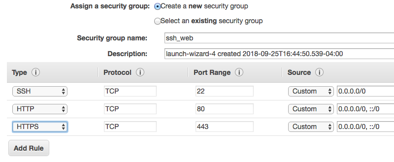 Allow HTTP & HTTPS traffic to your server